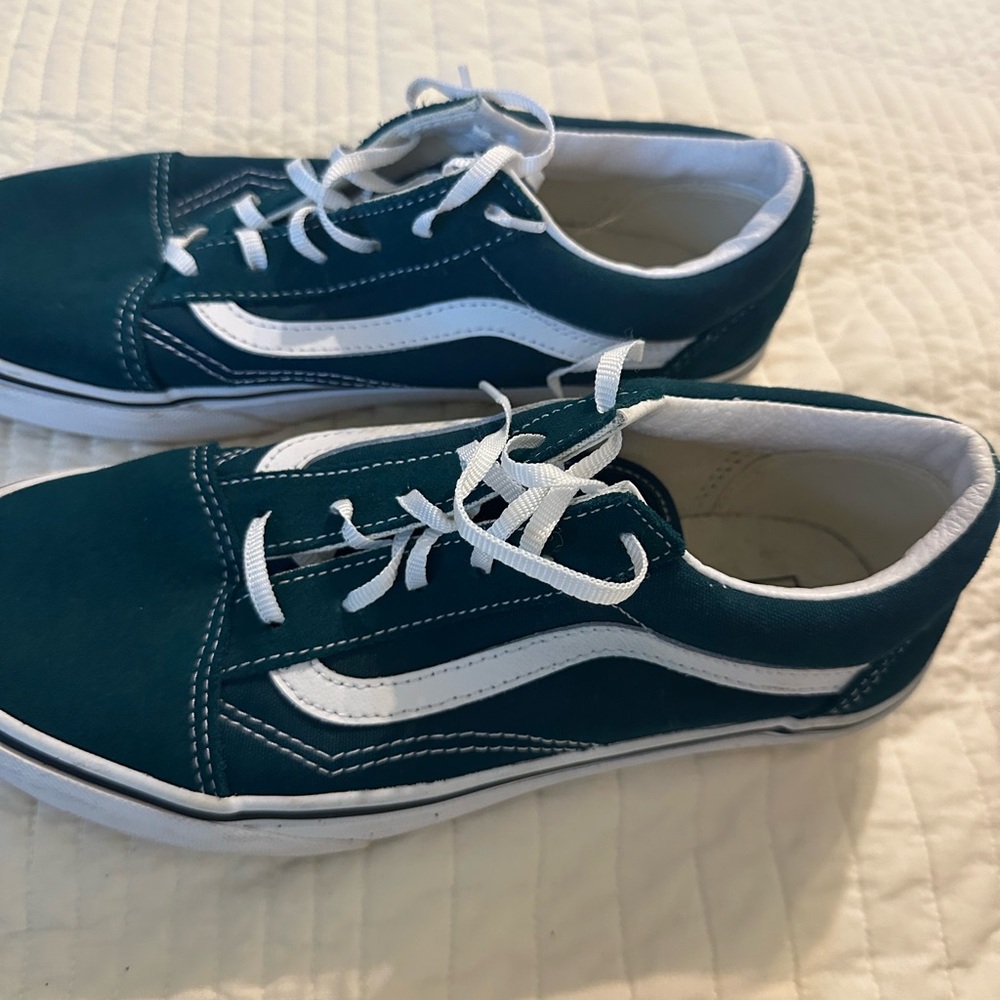 Vans Kids Sneakers - Teal and White